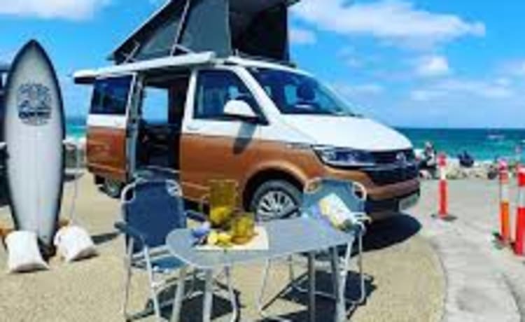 VW California automatic, full option, 2021 with surfboard holder