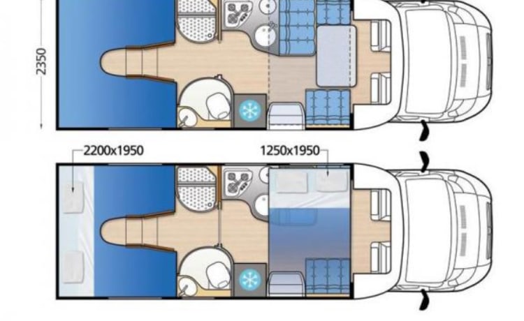 Camping-car familial complet pour 4 personnes !