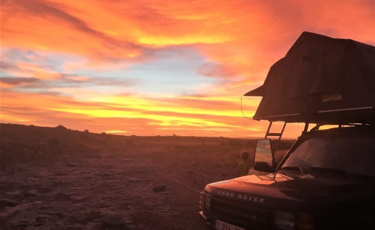 'Onzen Disco' – Landrover Discovery with roof tent