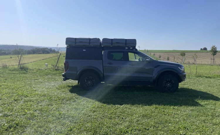 Bluey – Ford Raptor 4p avec tentes de toit