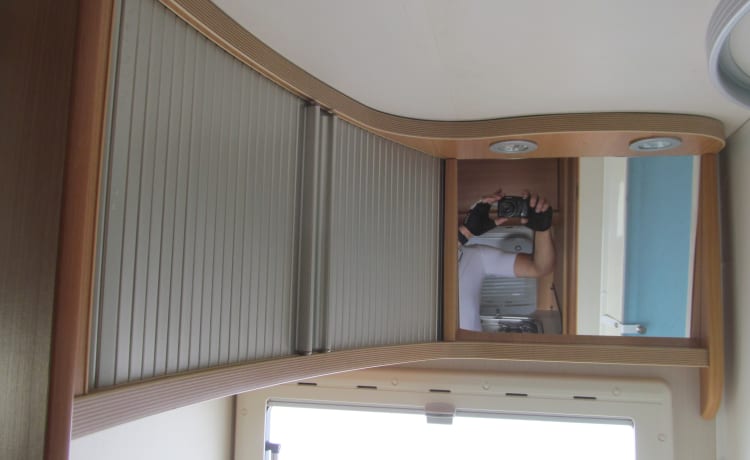 Albert – 4 berth Chausson Welcome Motorhome with a large garage-with deadlocks   