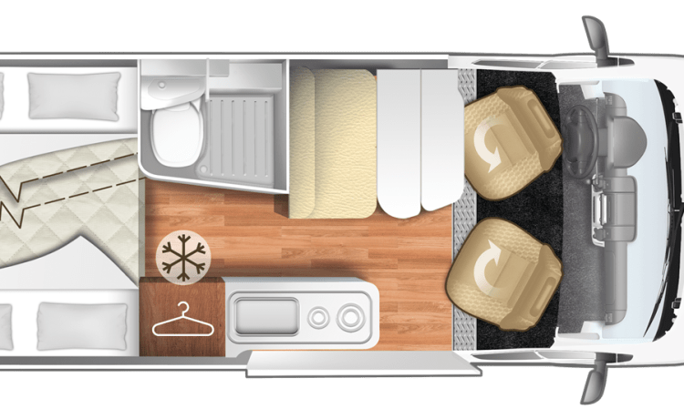 Livingstone 5 – Luxe 4 persoons CamperVan (2022) in Madrid