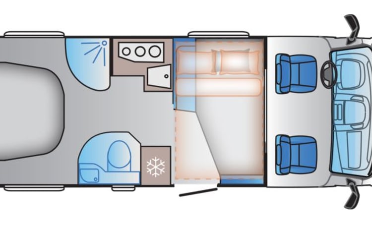Luxus-Wohnmobil mit 5 Schlafplätzen (Edinburgh)