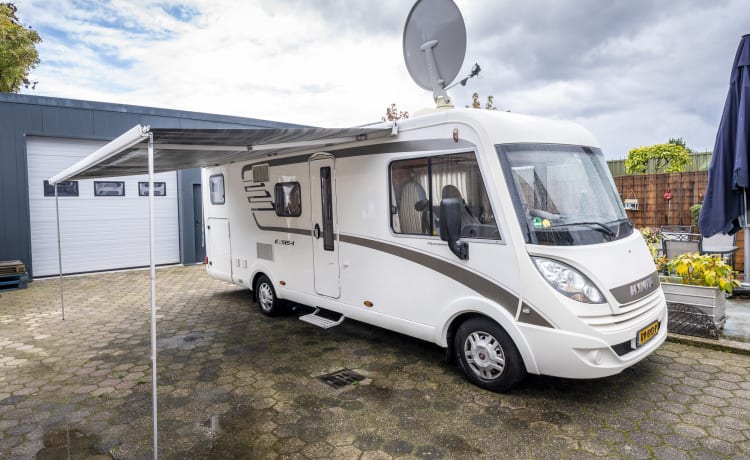 Fijne Hymer familie camper (automaat) voor 4 personen B rijbewijs