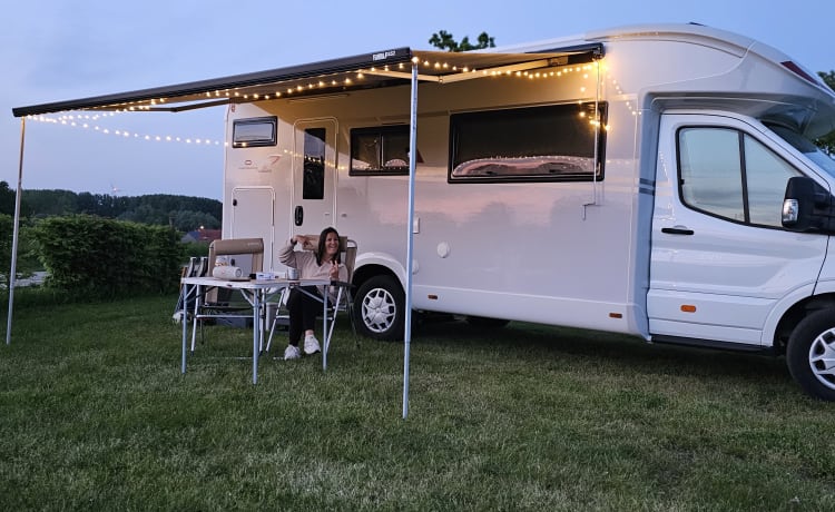 Boerke van Meensel – Camper di lusso per 6 persone (2023) - Vicino alle vacanze