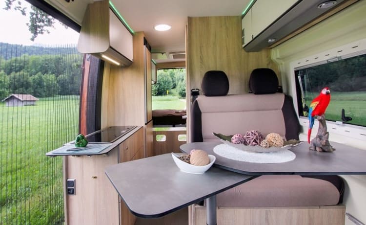 Igor – Stoere Luxe Pössl/Clever campervan  2+1p Off-grid