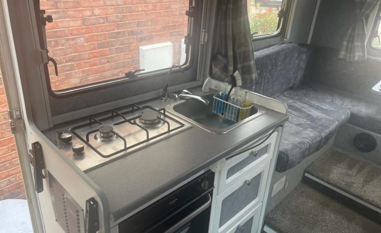 4 berth, off grid, modernised Fiat Ducato with U lounge