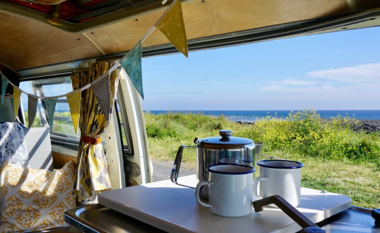 Daisy – Un superbe camping-car VW classique à louer, basé dans le sud-ouest de l'Écosse