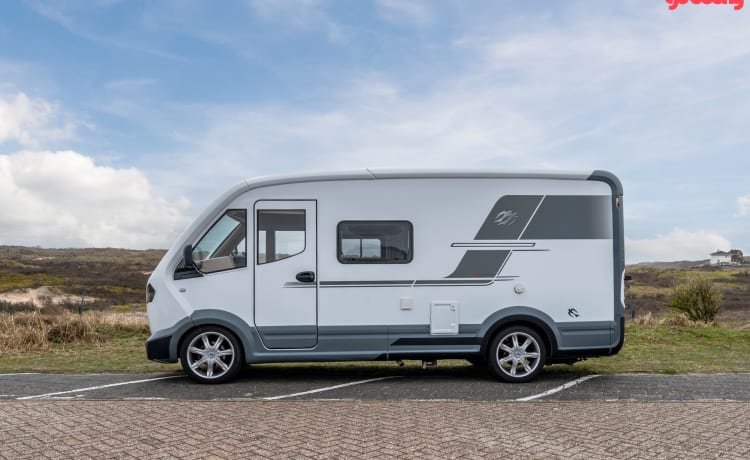 Compact en een beetje anders, superleuke camper!