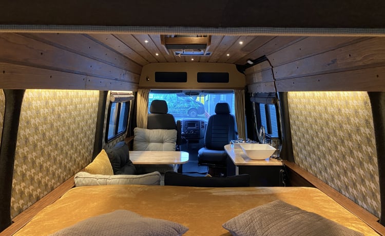 Luxury bus camper incl. E-bikes!