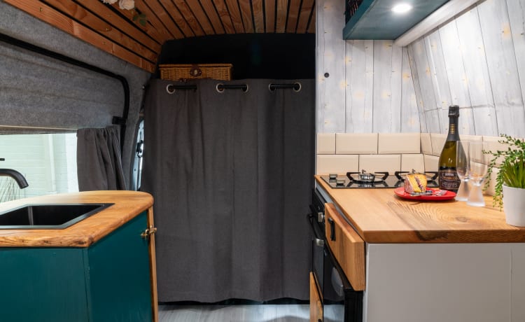 Sparrow's nest – All season Off grid campervan with full length double bed  *Pet friendly*