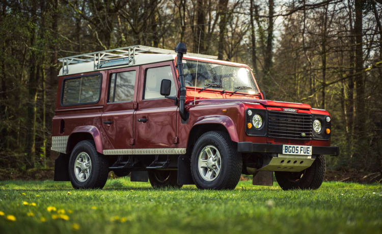 Cherry Belle – Land Rover-camper voor gezinsavontuur