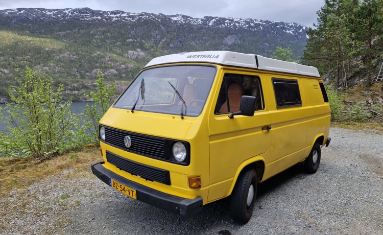 Unieke Volkswagen T3 uit 1988 om mee op avontuur te gaan