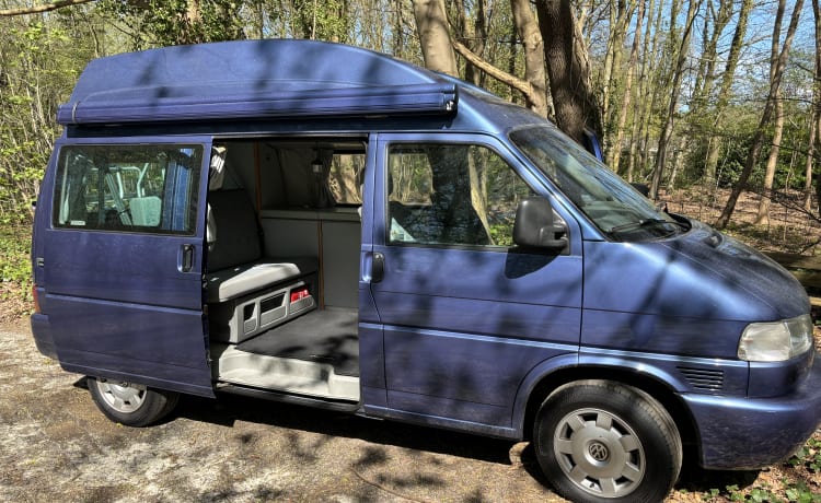 Ollie – 2p Volkswagen bus uit 1998 met airco 