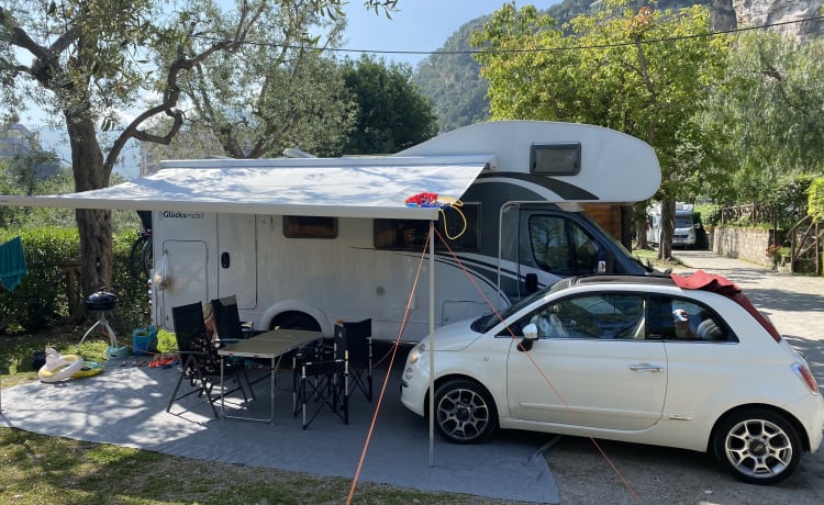 De Glucksmobil! – Alcova camper familiare per 6 persone