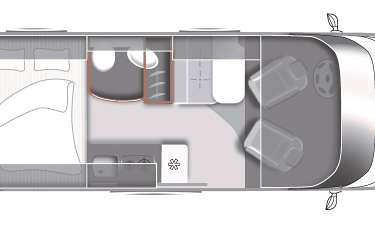 Stoere buscamper – LMC Innovan 600 met Panoramadak uit 2022