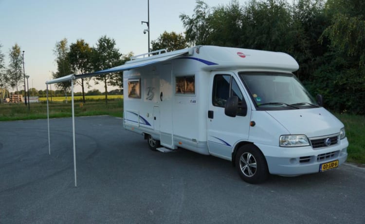 2 to 4 person Bürstner camper for the perfect holiday