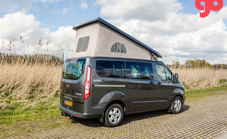 Henry's Ford – leuke buscamper Ford Nugget (4-5 pers), evt. met bustent en fietsendrager!