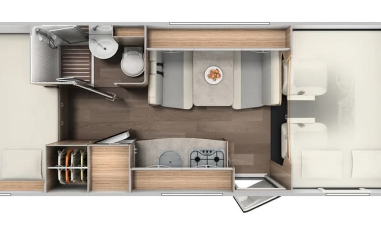 maxi 278 – Overcab family motorhome