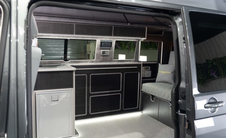 Grey VW – 4 berth Volkswagen campervan from 2023