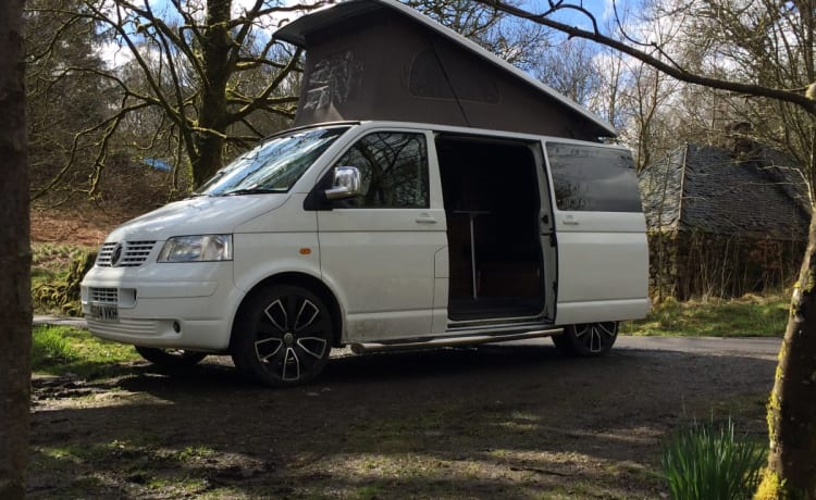 Bert – VW T5 3/4 Bett Campervan mieten