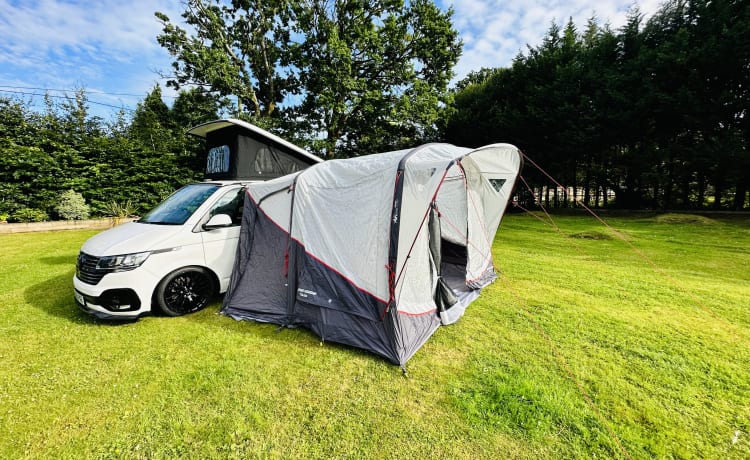 4 berth Volkswagen Transporter campervan from 2020