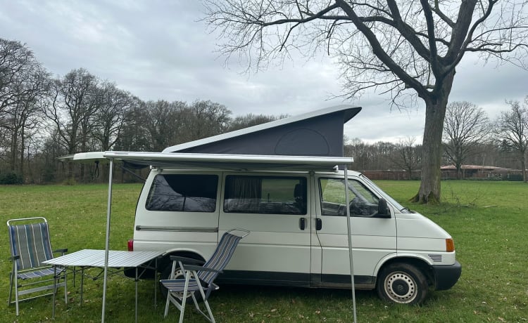 het witte schaap – 4p Volkswagen campervan uit 1997