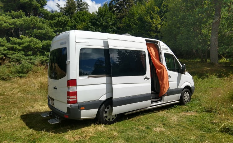 Camperbus met praktische indeling