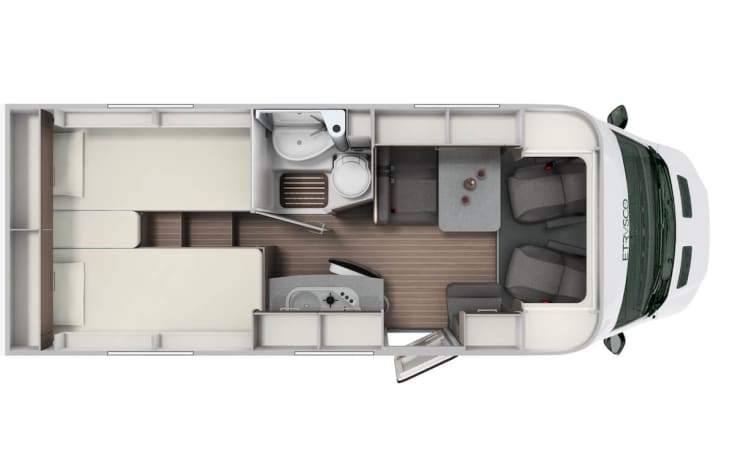  Etrusco V6.6 Van Automatic - Manoeuvrable and complete camper