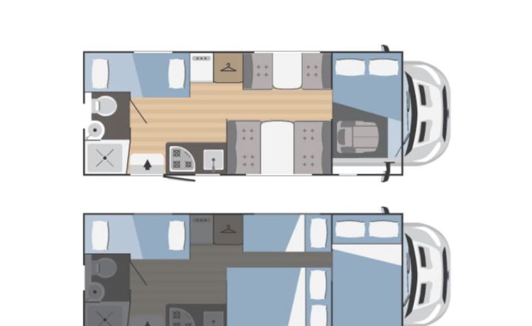 OSHA YA RADGE – 7 Liegeplatz brandneues schönes Wohnmobil