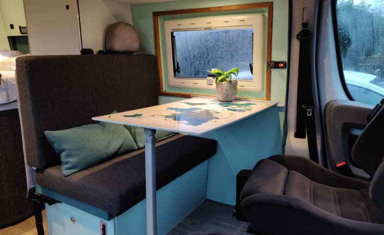 De Reizende Levensgenieter – Nice Fiat camper bus for 2-4 people