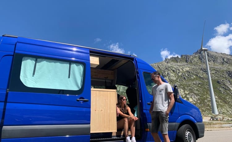 Ideal bus camper for adventure or family with children 