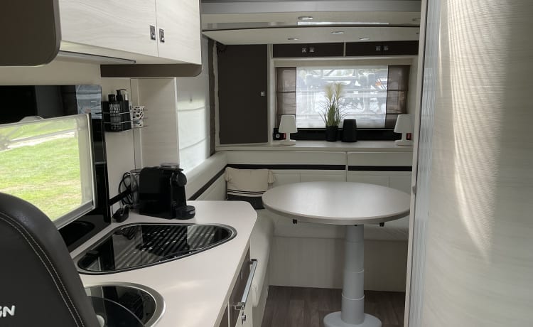 4 person very spacious Chausson camper 2019