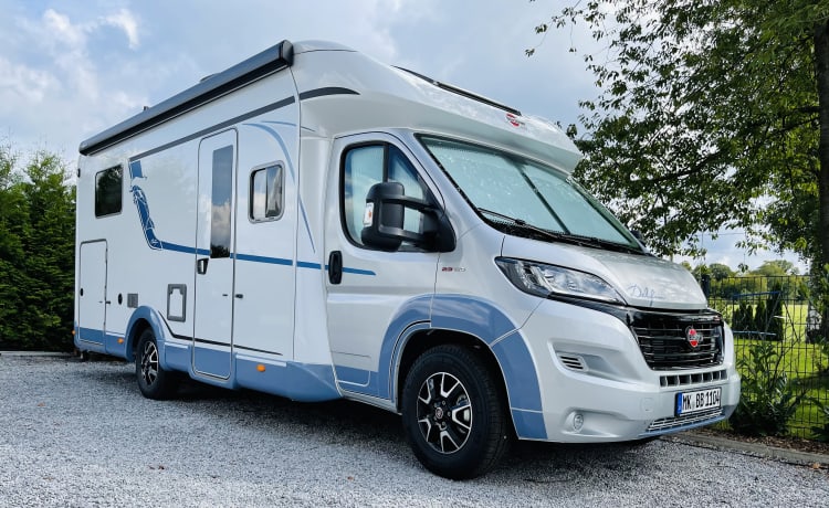 1. DelBi – Mobil-home de luxe Bürstner Delfin IT726