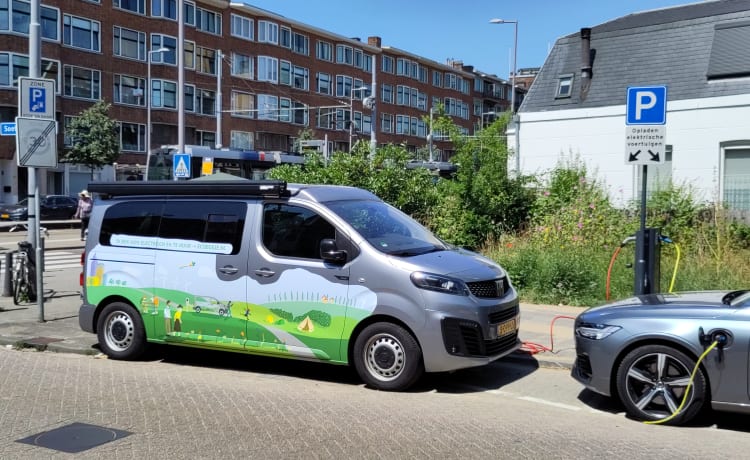 Ecobusje – Tweepersoons elektrisch kampeerbusje van Ecobusje