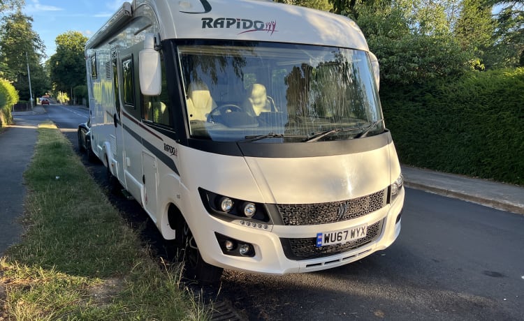 Dougie – Luxury spacious 4 berth Rapido motorhome - wild camping ready