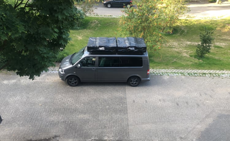 Easy rider  – Bus de camping VW Caravelle 4 personnes (livraison possible)