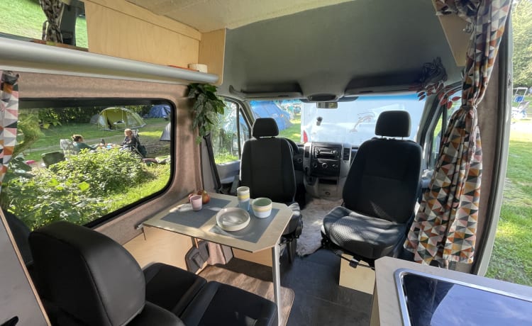 Ad – Moderne off-grid Mercedes Sprinter uit 2010 