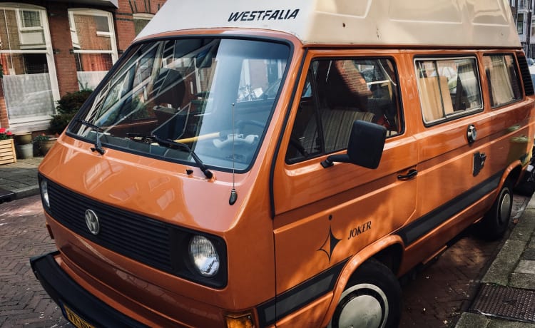 Beau camping-car Volkswagen T3 Joker avec toit surélevé