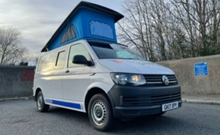 Blue  – VW Transporter - 4 posti letto UK e uso europeo