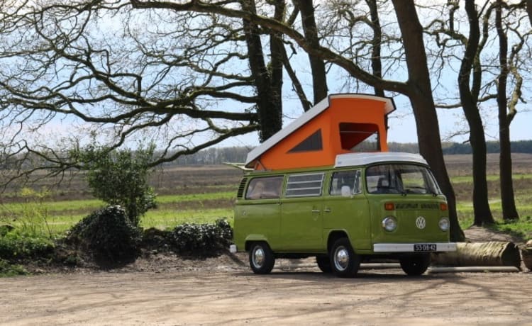 Westfalia – Beau camping-car classique à louer! Louer un ancien VW Van - T2 Westfalia