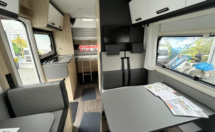 A70 DK – Camper SunLiving A70 DK Alkoven #Vacanze in famiglia