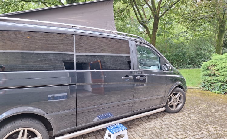 Zelfbouw Mercedes Viano automaat met hefdak