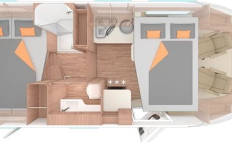 Weinsberg – TOPPER! uit 2018 4 p camper Weinsberg 650 CARA Suite