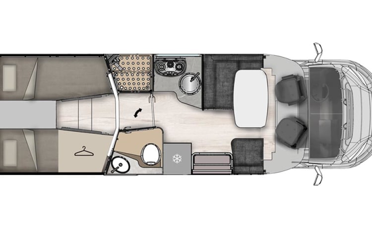 Sasha – Nieuwe McLouis 5 personen, semi-geïntegreerd 2023