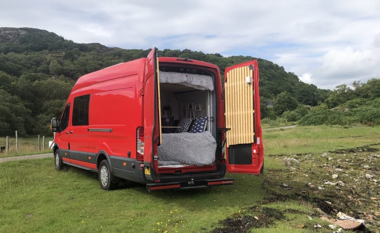 Rose – NC Ruby - Ford campervan met 2 slaapplaatsen uit 2017