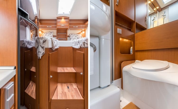 Liedje – Zeer LUXE Hymer Exsis-i met 2x AIRCO