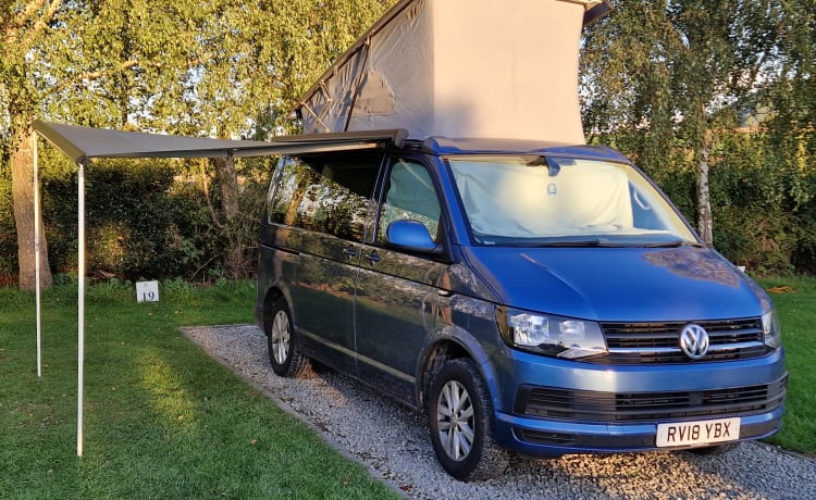 Callie – 4-persoons Volkswagen campervan uit 2018