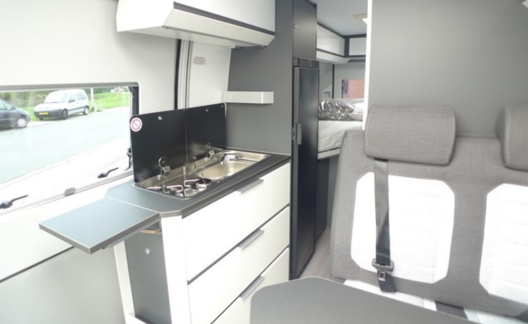 2p Luxury Adria Twin Bus Camper with length beds