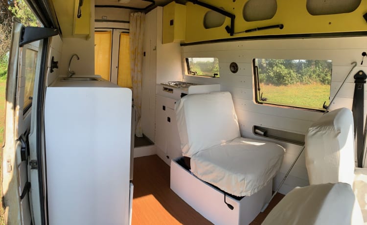 VangelaCampervan – Camping-car automatique Renault Trafic - 2 couchages à  partir de 74,00 £ par jour Goboony